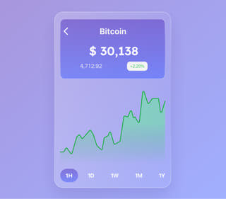 Schild Rendishof crypto trading platform overzicht met live gegevens